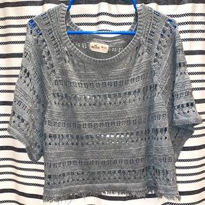 Hollister top grey OS